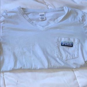 teal PINK v-neck tshirt